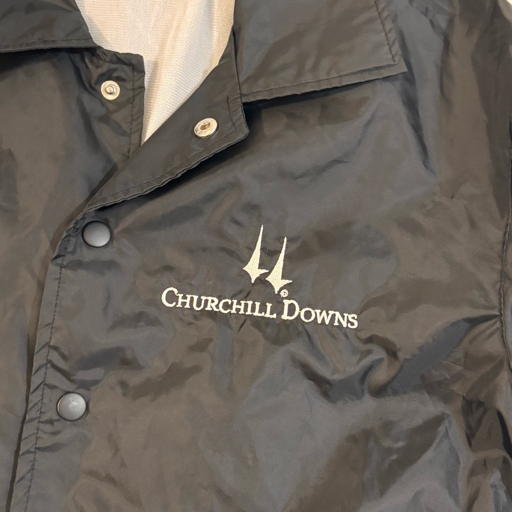 🏇Churchill Downs🏇Black Windbreaker Jacket